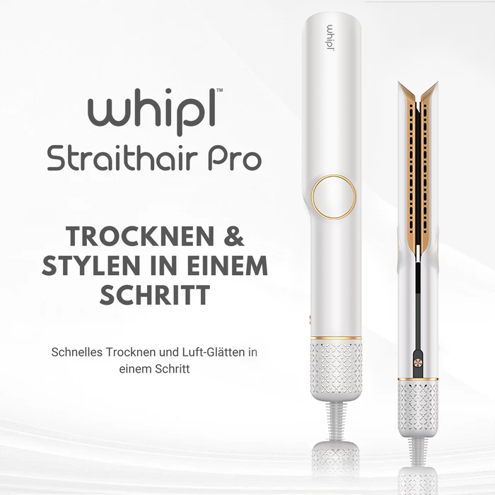 Whipl™ Straithair Pro - prostownica powietrzna i suszarka do włosów AirPro GRATIS w zestawie 5 nasadek