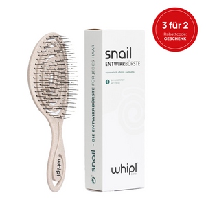 Whipl™ Snail Organiczna szczotka do rozczesywania ze sprężyną śrubową