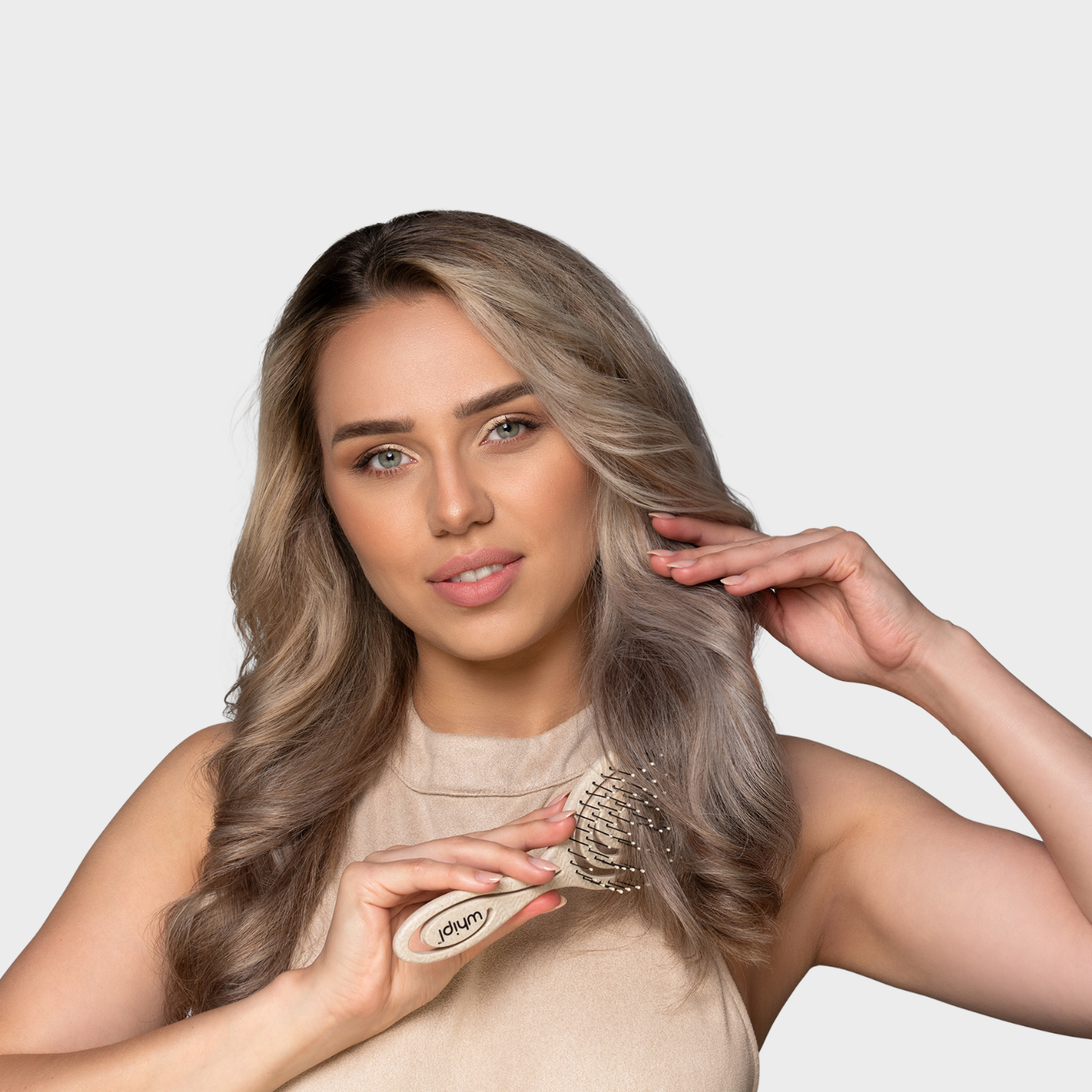 Whipl™ Snail Organiczna szczotka do rozczesywania ze sprężyną śrubową